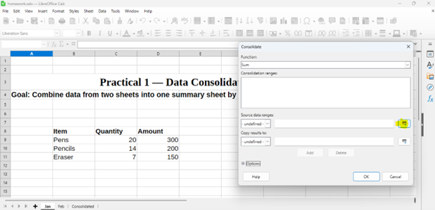 Source data range box
